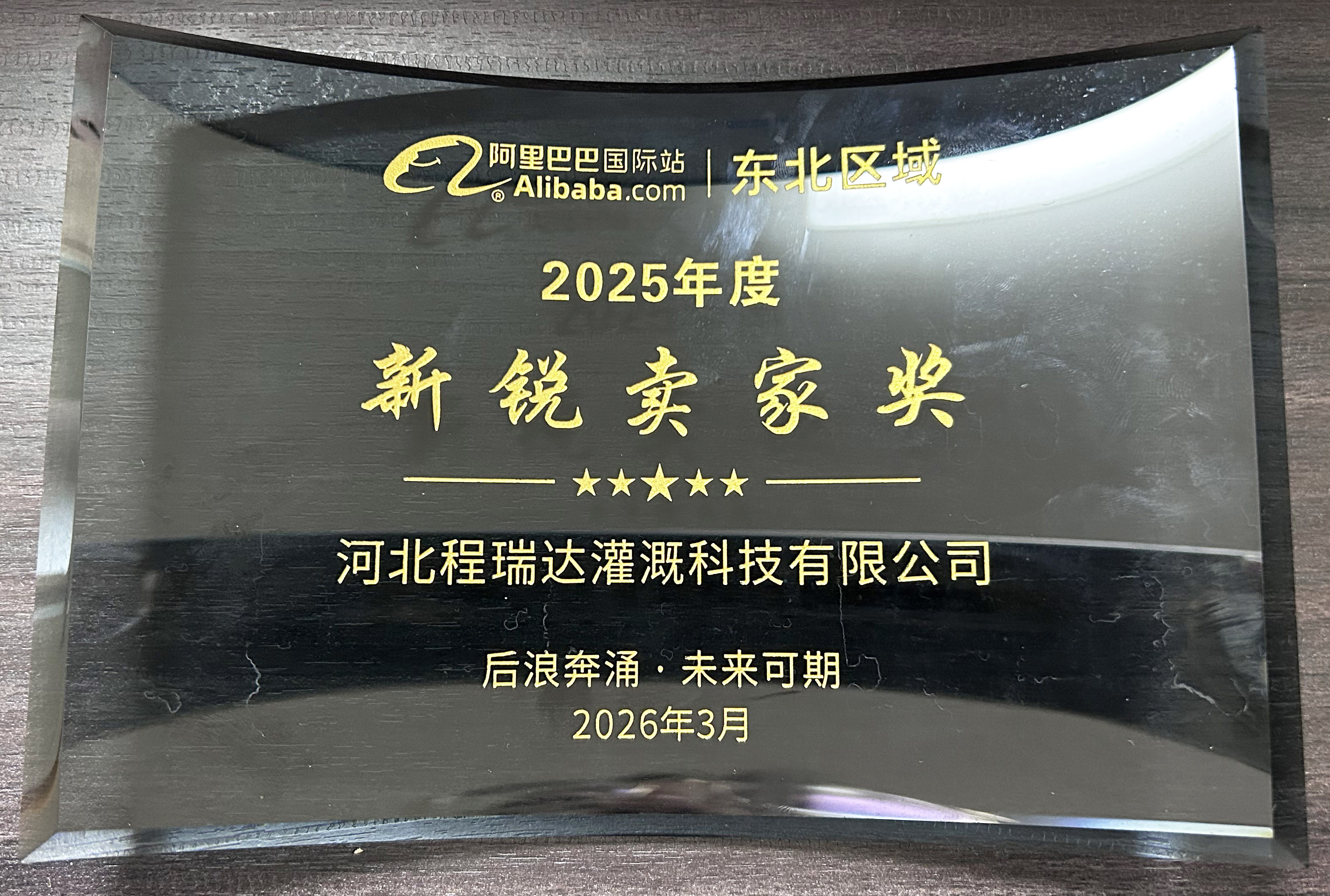 浦东程瑞达灌溉 | 荣获阿里国际站新锐卖家奖