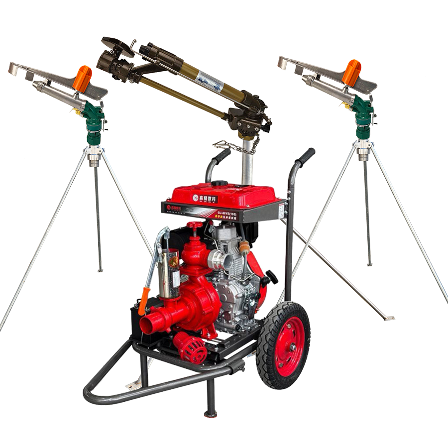 浦东一体式灌溉机组 全套喷枪水带配齐 抗旱浇地神器